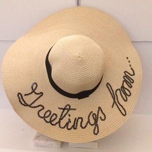 Dress Code Lafayette Brand Wide Brim Sun Hat.